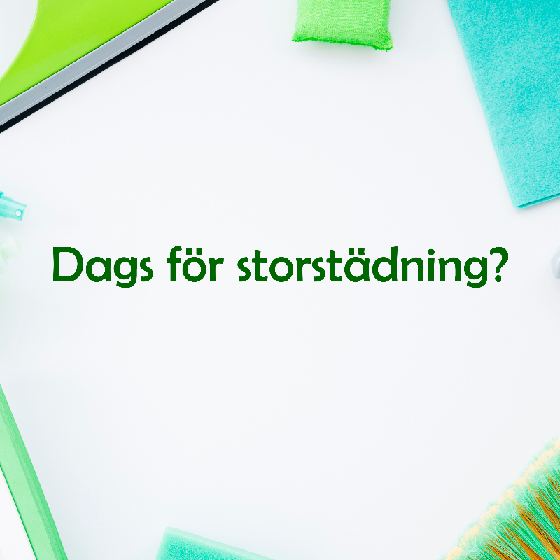 Dags för storstädning?